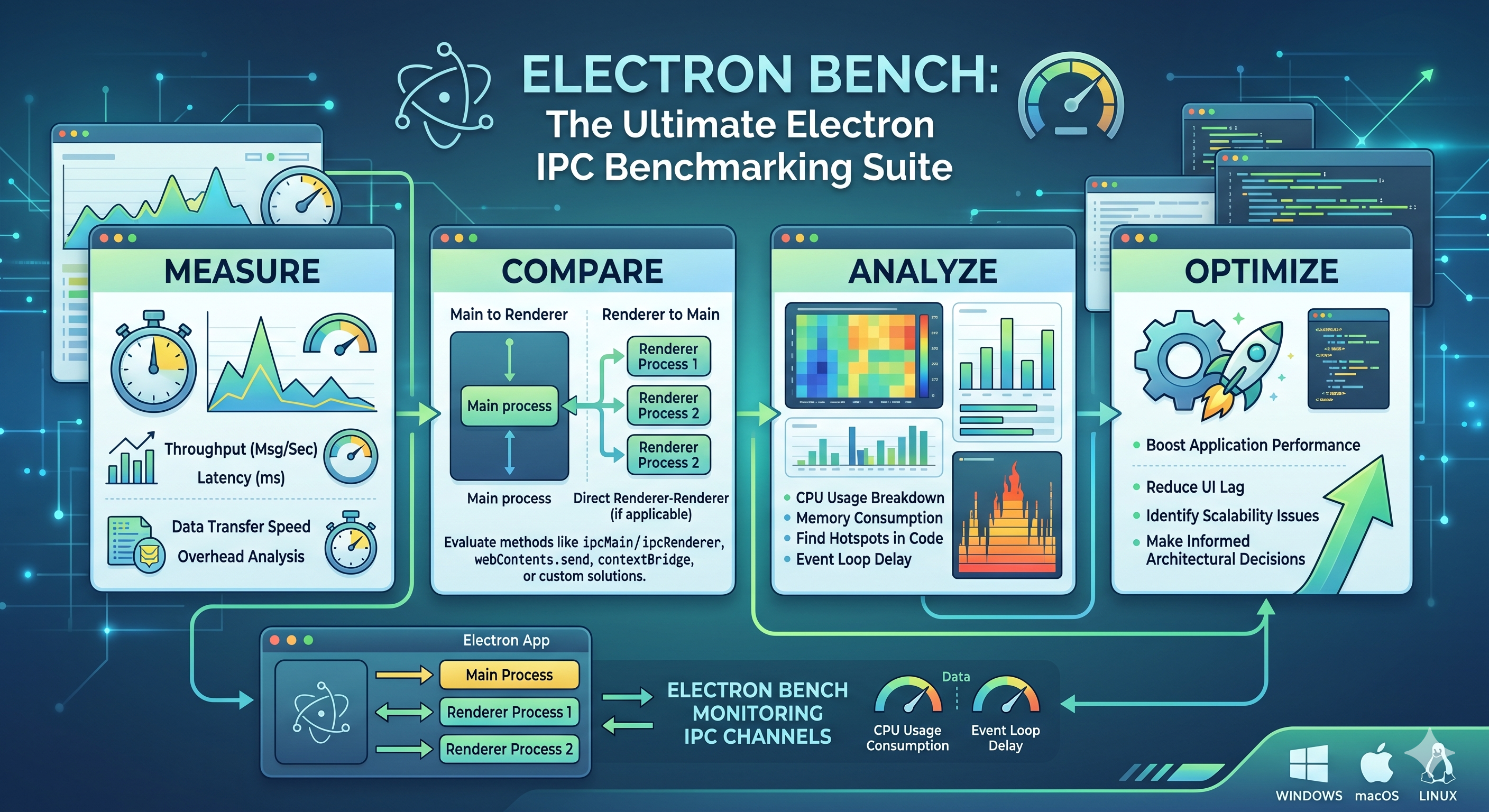 electron-bench results screen